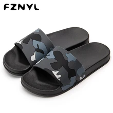 FZNYL; мужские камуфляжные шлепанцы; повседневные шлепанцы для ванной; мужские Нескользящие пляжные вьетнамки с открытым носком; Летние сандалии; zapatos hombre