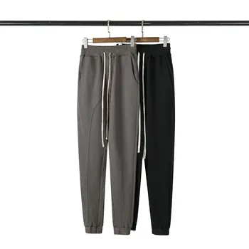 

2020 Autumn Collection Men Casual Pants Cotton Skater Fit Cargo Pencil Pants Elastic Waist Drawstring Men Streetwear Track Pants