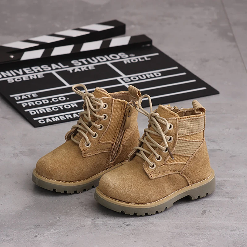 boys leather desert boots