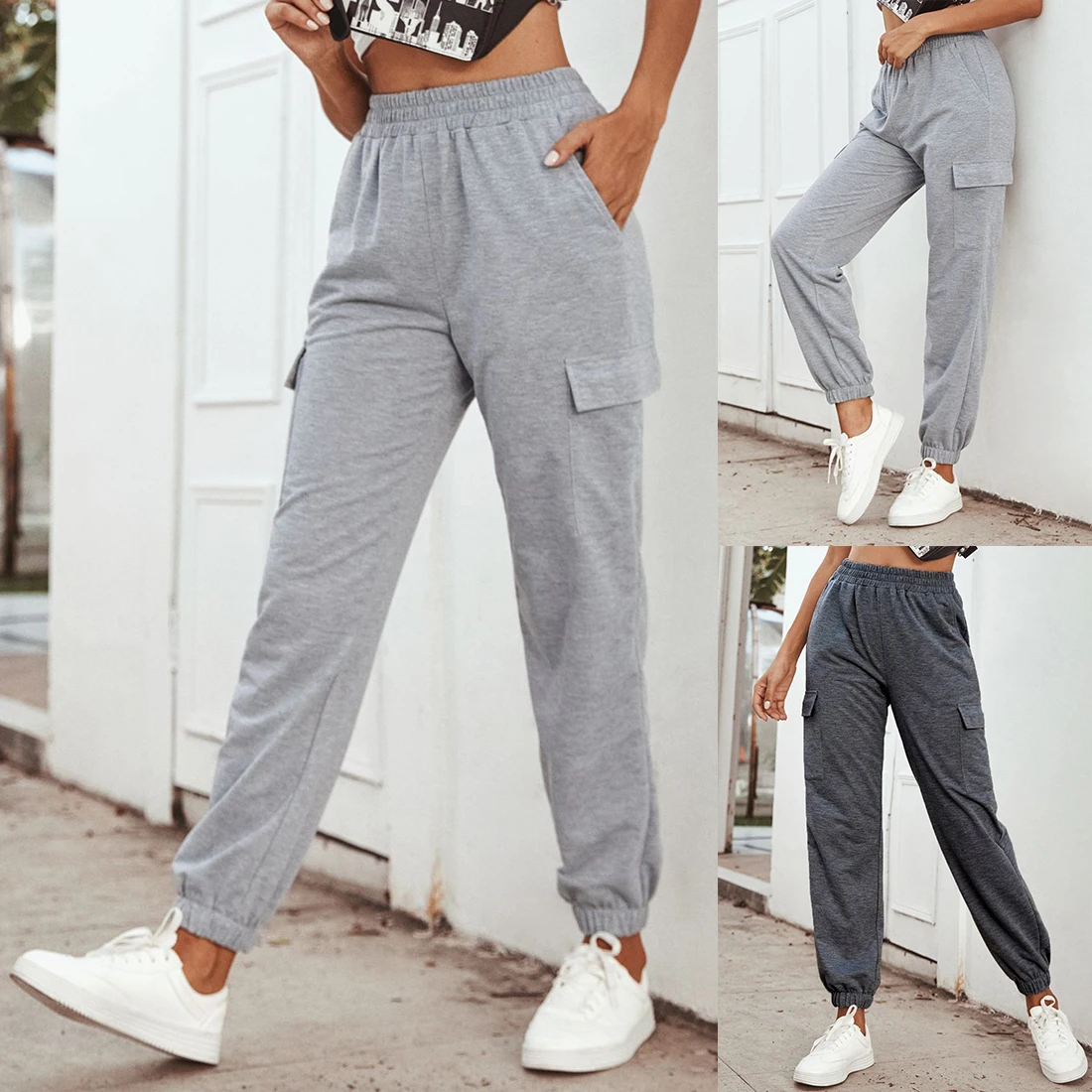 plus size wide leg high waist pants