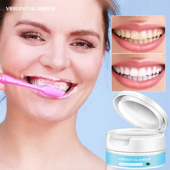 

VIBRANT GLAMOUR Teeth Whitening Powder Remove Plaque Stains Toothpaste Dental Tools White Teeth Cleaning Oral Hygiene Toothbrush