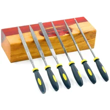 Набор мини-напильников, набор напильников для дерева с резиновой ручкой, напильники для дерева и мягких материалов для резьбы(деревянная напильница, мини