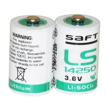 

8pcs/lot SAFT LS14250 3.6V 900mAh Thionyl Chloride Low Self-Discharge Battery PLC Industrial Control Equipment Lithium Batteries
