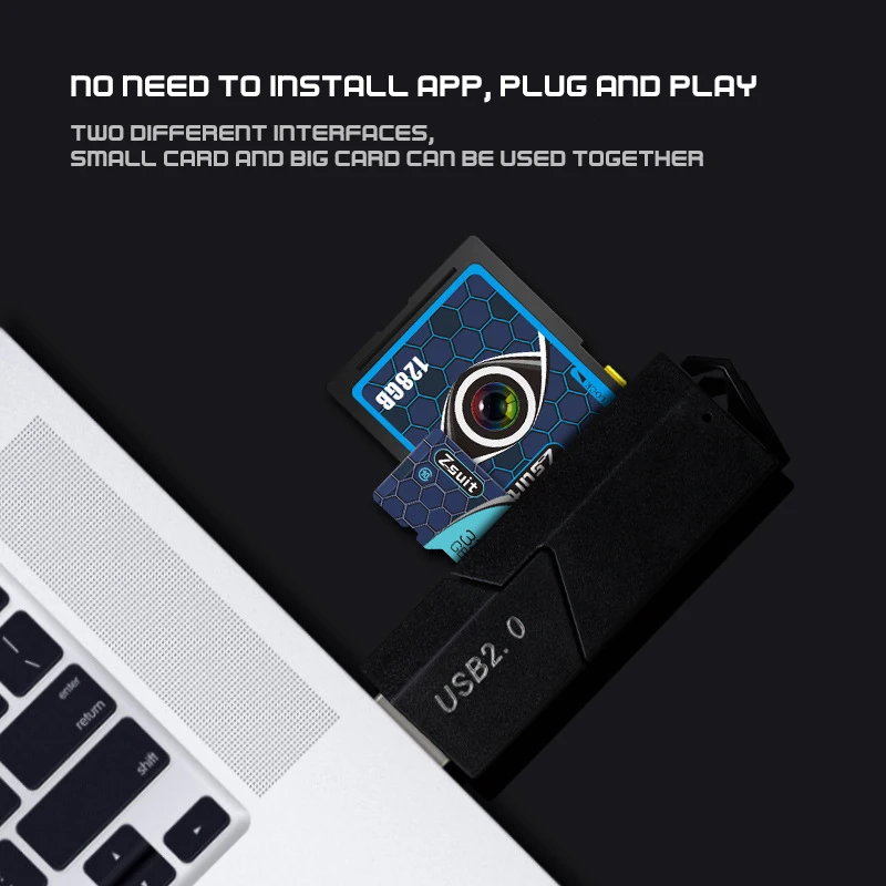 CUR2 카드 리더기 TF 카드 SD 고속 USB3.0 메모리 카드 어댑터 2.0 다기능 카드 리더기