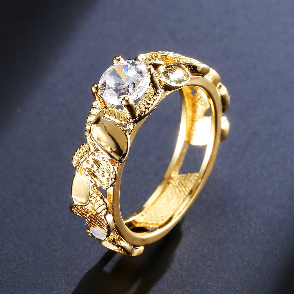 14k кольца из желтого золота с бриллиантом для женщин Best Love Mom Anillos Bizuteria Gemstone 14k золото и обручальные кольца с брилиантами ювелирные изделия