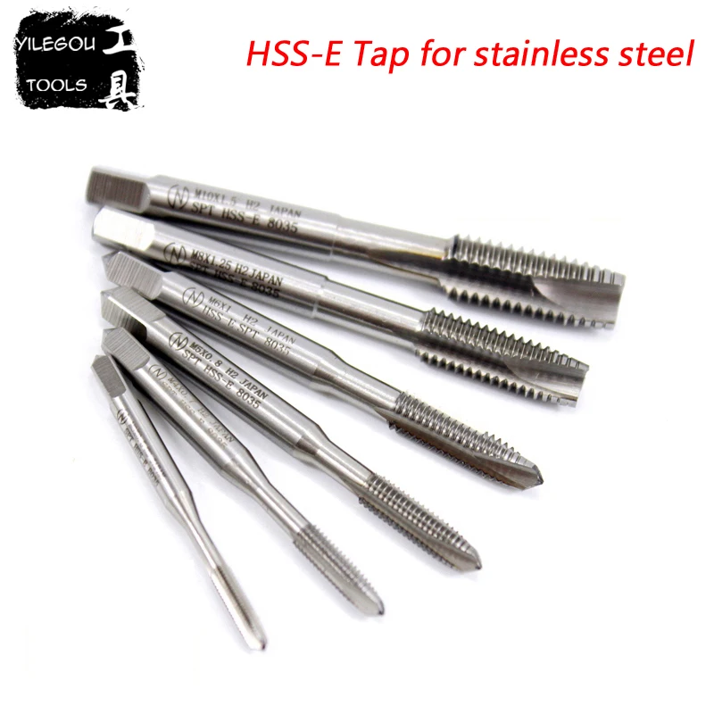 2 Pieces HSSE M3 M18 Tap For Stainless Steel. HSS E Tapping Drill Bit