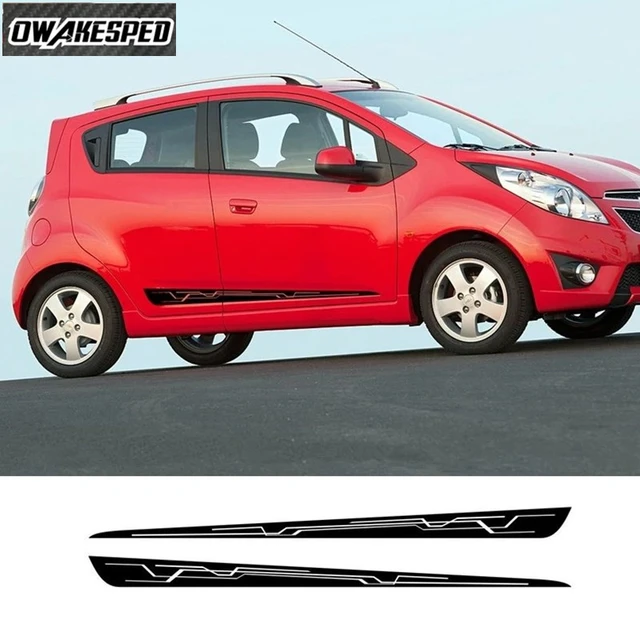 Fabrikant Bijwerken transfusie For-chevrolet Spark Car Door Side Skirt Sticker Ev Sport Stripes Styling  Diy Vinyl Decal Auto Body Customized Stickers - Car Stickers - AliExpress