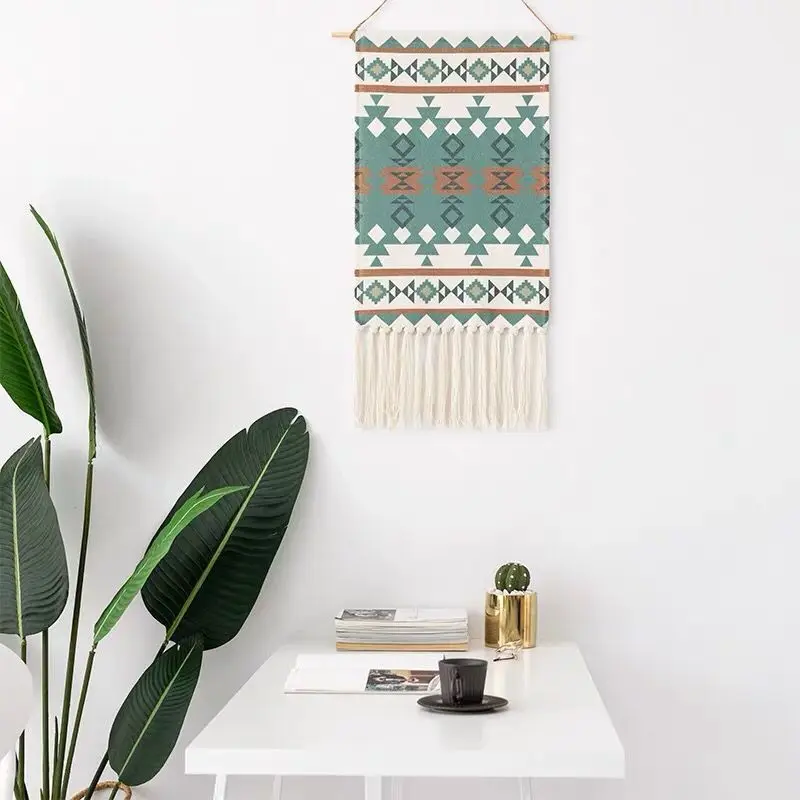 Goede 5 modellen Geometrische Handgemaakte Tapijt Muur Opknoping Macrame Home Decor Retro Nordic Deur hang Craft Handgemaakte Indian Decor Nieuwe