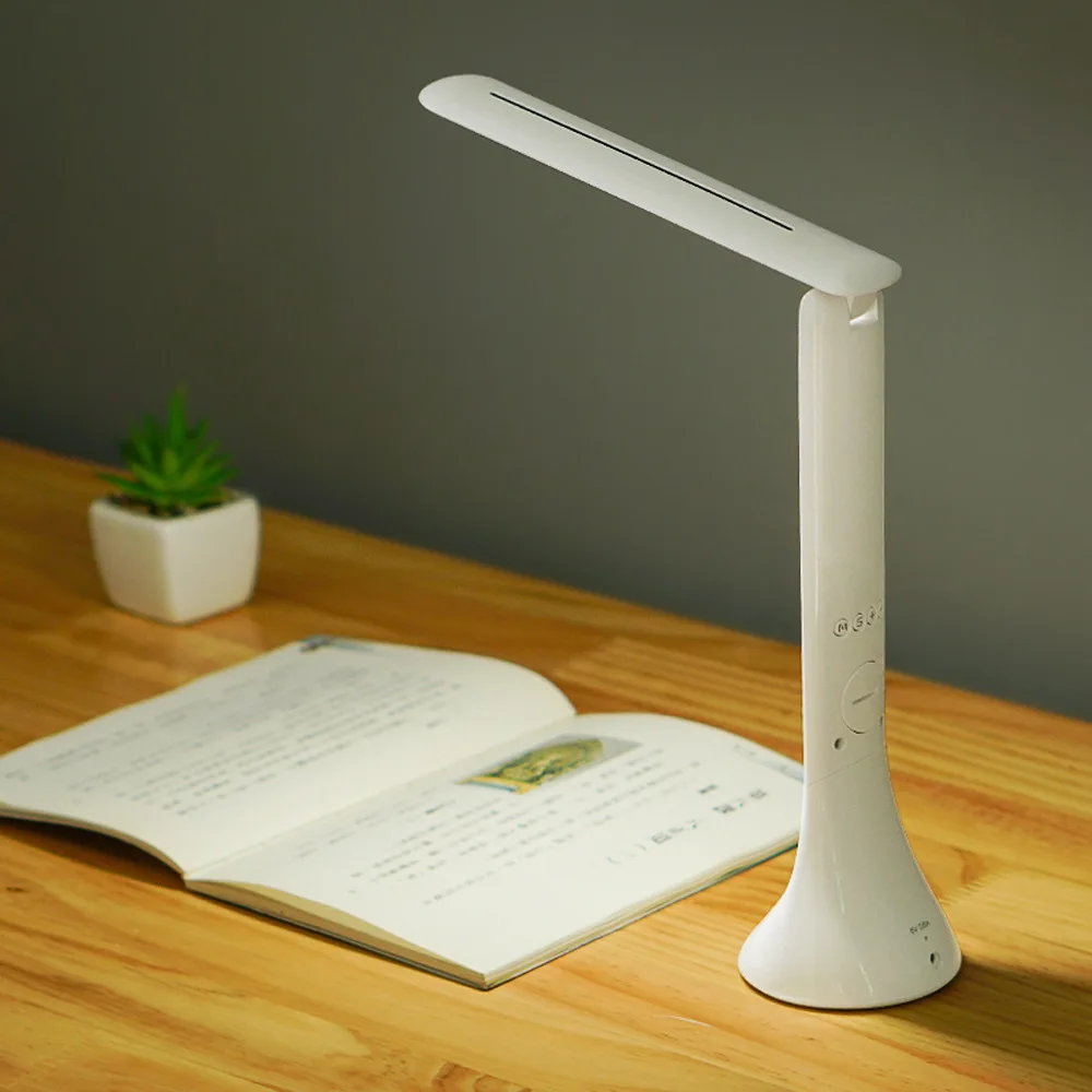 Skup 2019nowa lampa biurkowa led składana ściemniająca dotykowa lampa stołowa z kalendarzem budzik z termometrem lampa stołowa lampki nocne