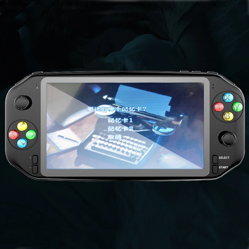 PS1 игровой RS18 7 дюймов портативная игровая консоль двойной джойстик контроллер TF