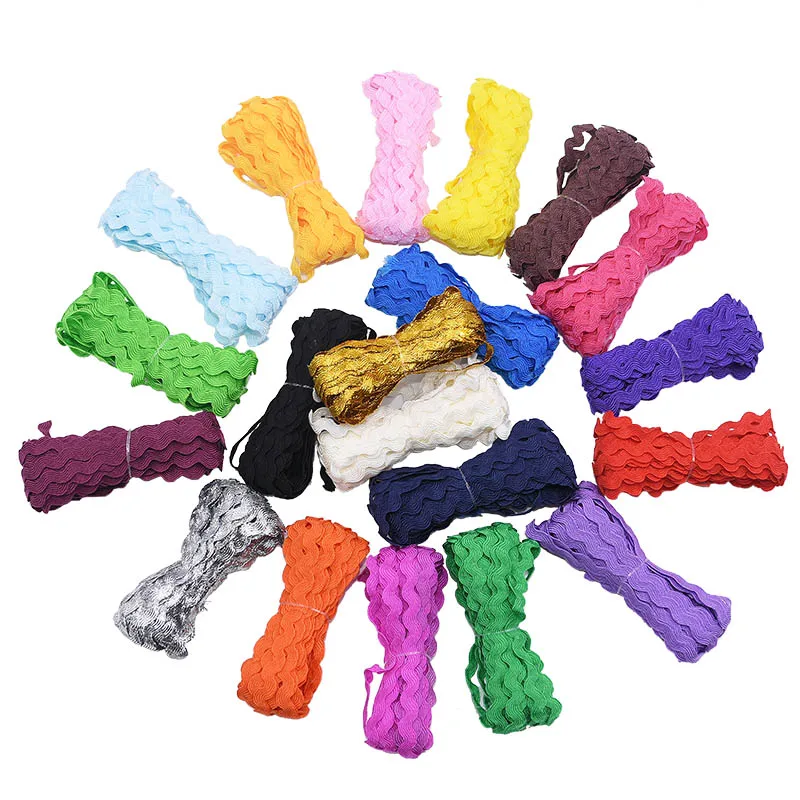 Разноцветная волнистая лента в форме S Ric Rac Zig Zag кружевная отделка для свадьбы дня