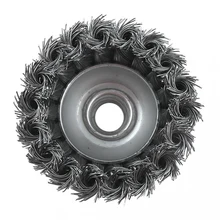 100 мм проволочный узел Концевая щетка из нержавеющей стали для шлифовальной машины сверла полировки сварки