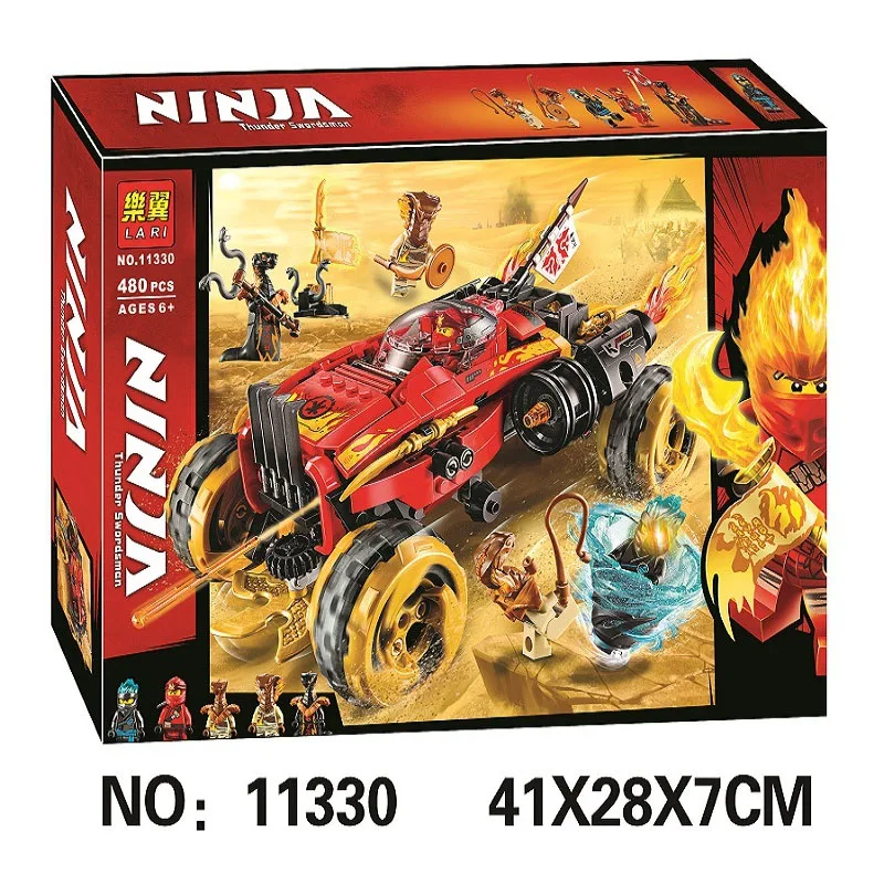 

Ninja Katana 4x4 Road Off Truck Snake Armor Pyro Slayer Figure Building Blocks Children Boys Compatible With Legoinglys 70675