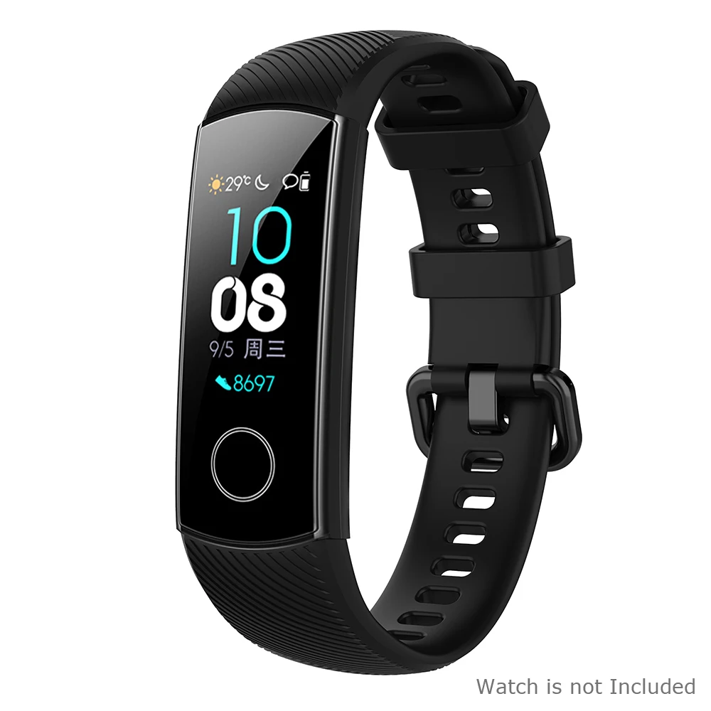 

Silicone Wristband for Huawei honor Band 4/Band 5 Smart Watch Replacement Bracelet Strap Wristband
