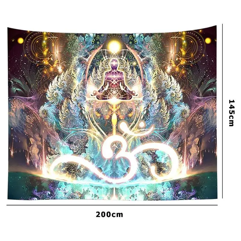 Mandala D Comfortable Mandala Tapestry Square Wall Hanging Blanket Beach Towel Home Bedroom Art Carpet for Home Furnishing Decoration - Цвет: Mandala D