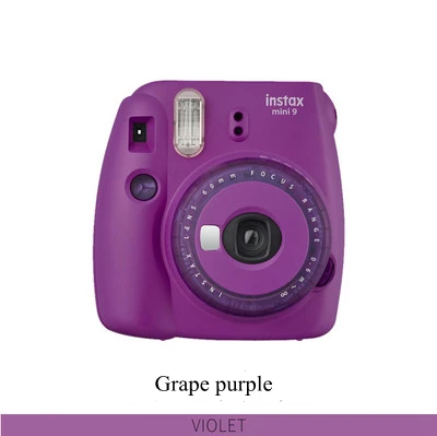 Grape purple Для Fujifilm Instax Mini 9 camera Instant Photo camera Mini9 одноразовые изображения фотопринтер несколько цветов на выбор - Цвет: Grape purple