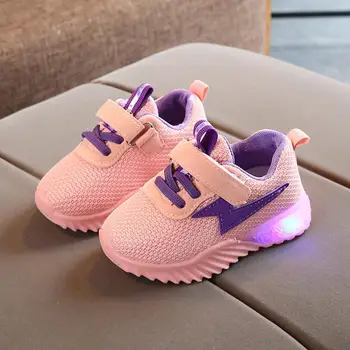 

Children Kid Baby Girls Boys Letter Led Luminous Sport Run Sneakers Casual Shoes kids shoes in boys sneakers sapato infantil
