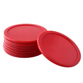 

8Pcs 63.0mm Red Air Hockey Children Table Mini Felt Pusher Mallet Goalies