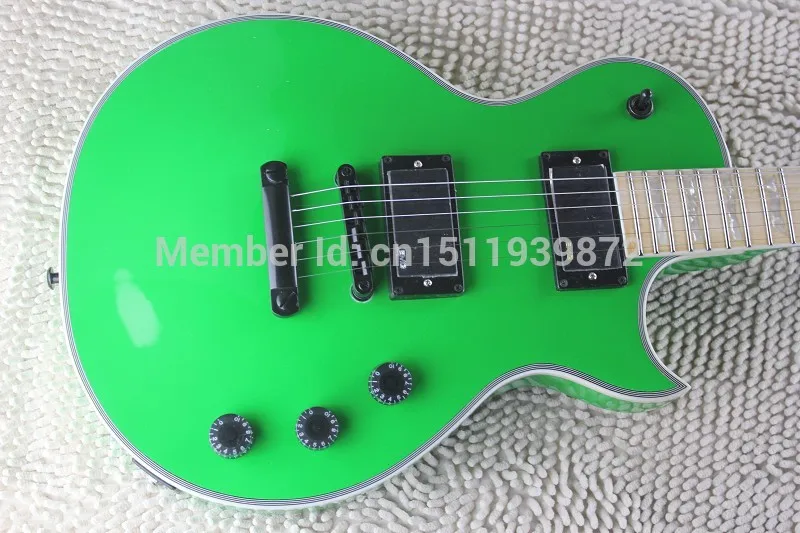 Высокое качество Стандартный vinatge зеленый цвет CUSTOM SHOP пикап электрогитара +