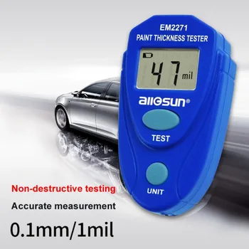 

EM2271 Digital Mini Automobile Thickness Gauge Digital Display Car Paint Tester Thickness Coating Meter