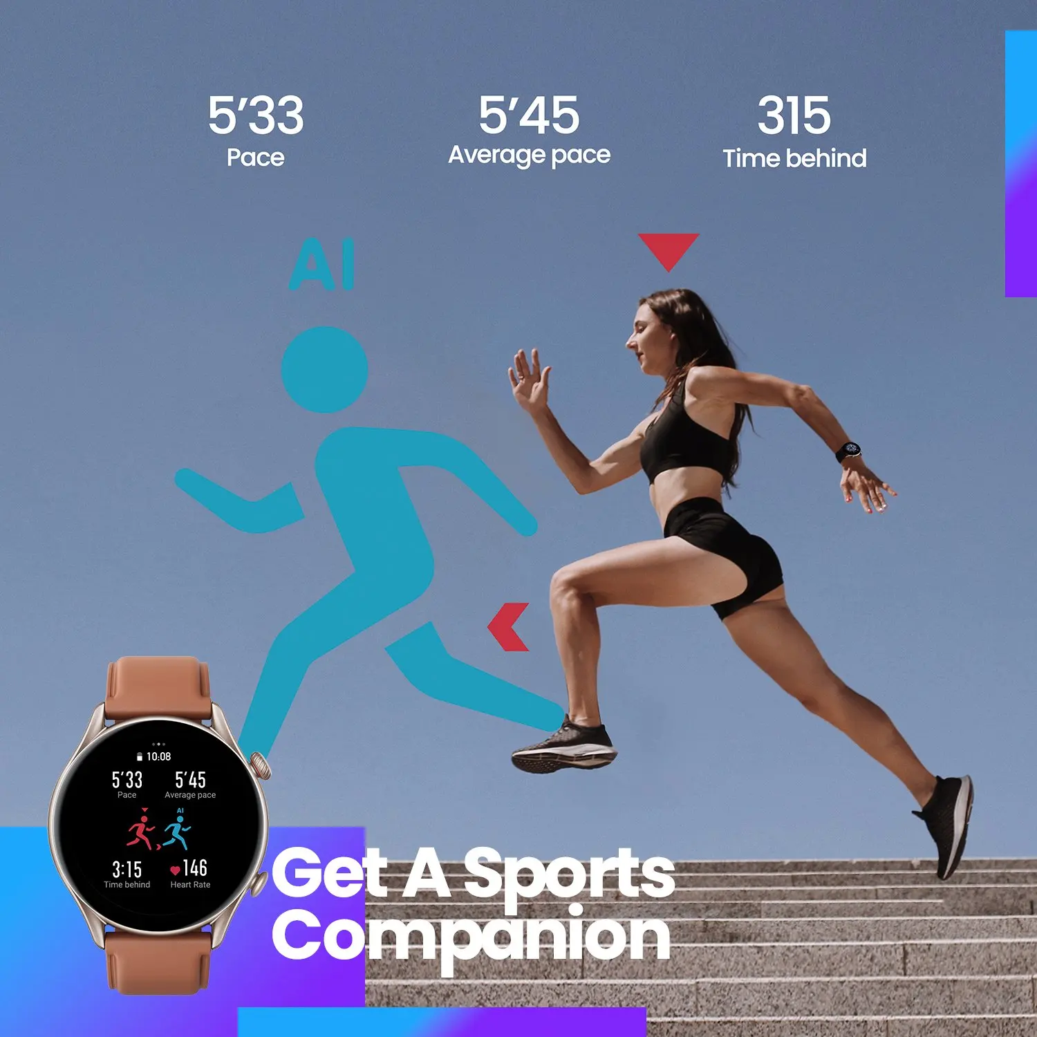 Amazfit GTR 3 Pro GTR-3 Pro Ʈ ð AMOLED ÷ Zepp OS App 12  ͸  ȵ̵