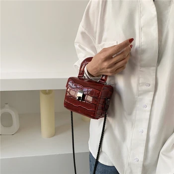 

Small Stone Pattern Shoulder Crossbody Bags For Women 2020 Luxury Handbags Women Bags Designer Lipstick Handbags And Purses