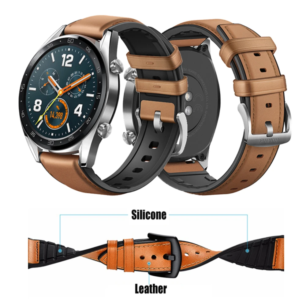 22 мм ремешок для часов Huawei watch GT Active/Honor Watch Magic smart сменный Браслет силиконовый +