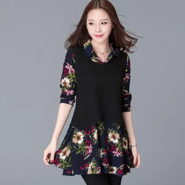 Новинка 2020 корейский стиль весна-осень модная Повседневная рубашка с имитацией