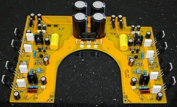 

ON NJW0281 NJW0302 power tube + TL072 / LM4562 Op amp 150W+150W Preamp After class Combined Merging amplifier board