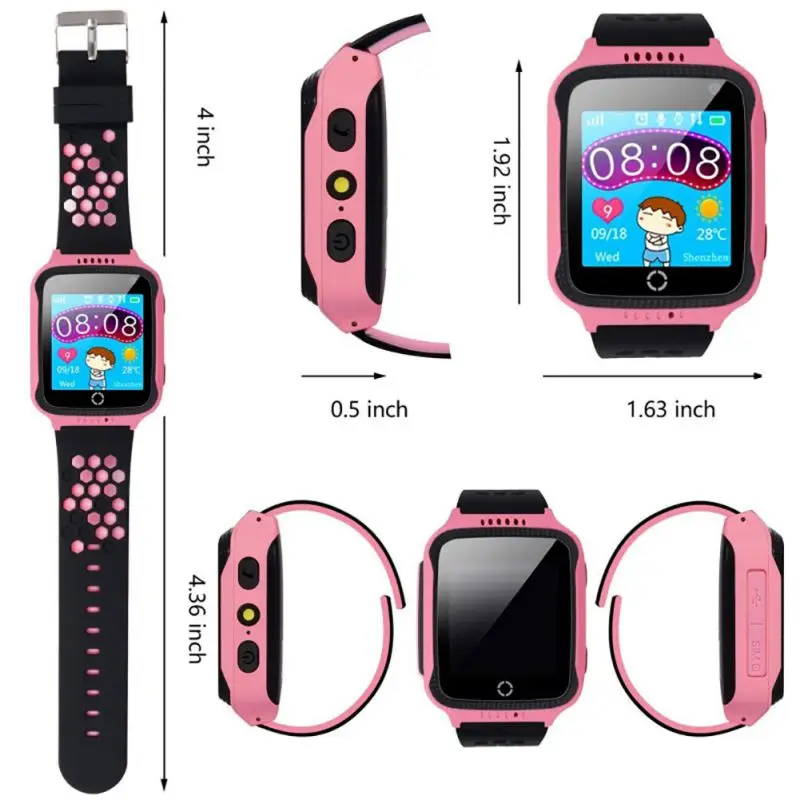 Kids GPS Smart Watch With Camera Flashlight Watch SOS Call Location Device Tracker for Kid Safe PK Q100 Q90 Q60 Q50