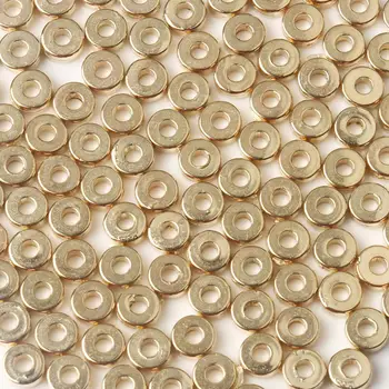 

6x2mm CCB Plastic Big Hole Bead Wheel Round Loose Spacer Rondelle Beads for Jewelry Makings Bracelet DIY Supplies 100/200/300pcs