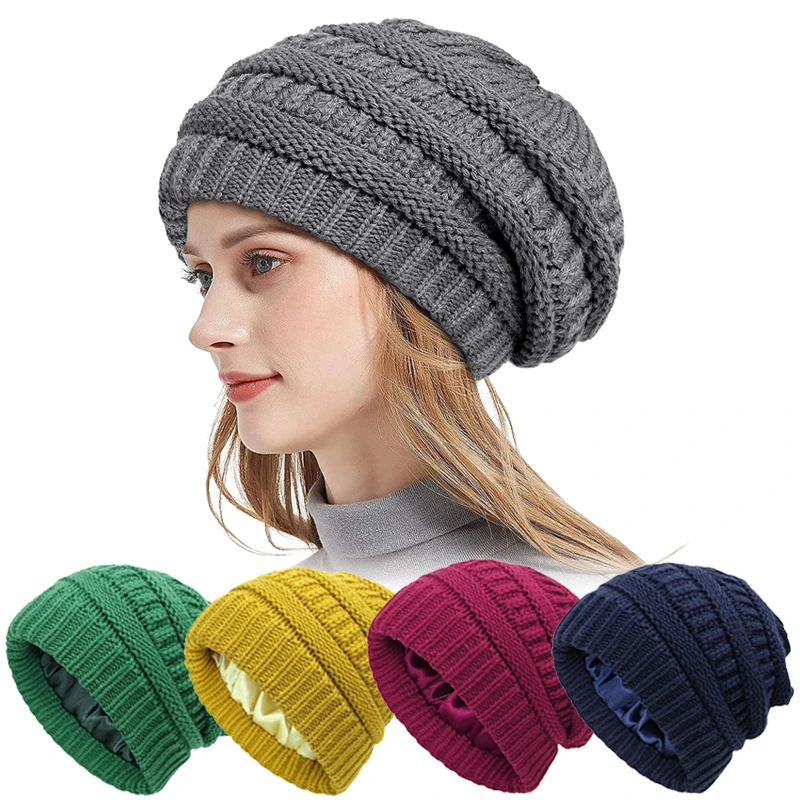 Silk satin lined women's hats Clearance