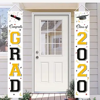 

Graduation Party Couplet Banner Graduate Photo Background Graduation Season Door Curtain