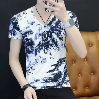 

Summer new women's street letter characters print loose short-sleeved T-shirt 6454