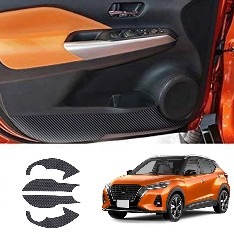 4Pcs Car Door Anti-Kick Pad Anti-Scratch Mat Protective Cover for Nissan Kicks 2020 2021 | Автомобили и мотоциклы