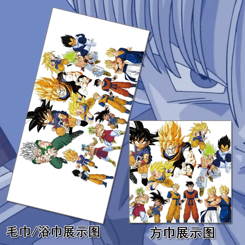 10 Полотенце Dragon Ball, Супер Saiyan Son Goku, пляжное полотенце из микрофибры, s, аниме, для путешествий, для детей, взрослых, детей, лицо, 70x140 см - Цвет: 10