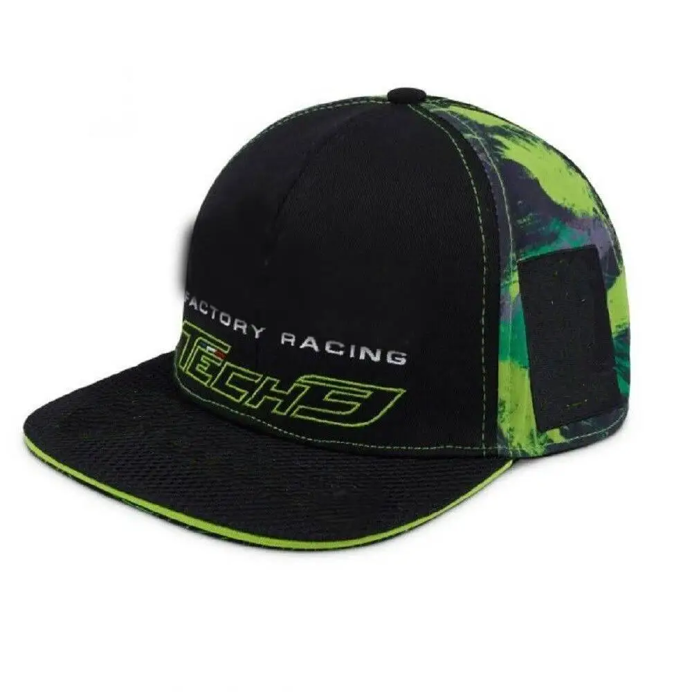 Кепка Мотокросс Топ Байк маска TECH 3 Moto Gp Snapback мотоциклетная шляпа - Цвет: Черный