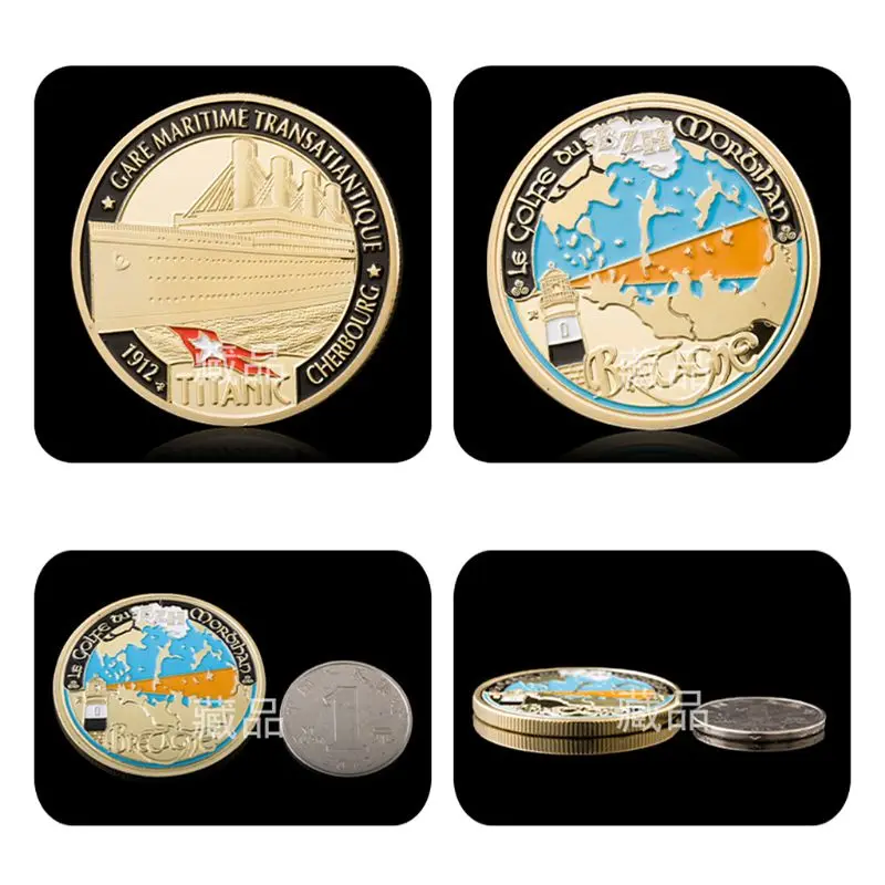 

Titanic Commemorative Coin Collection Gift Souvenir Art Metal Antiqu