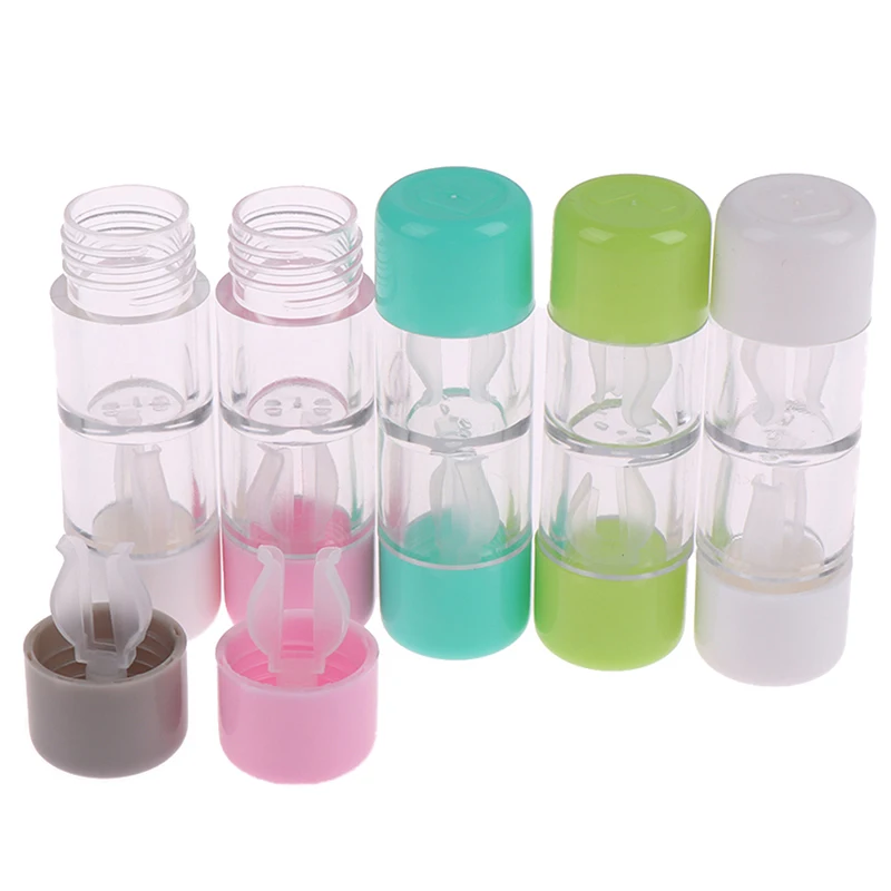 1Pcs 5 Colors Cosmetic Contact Lens Container Holder Lens Case Protective Box RGP Hard Contact