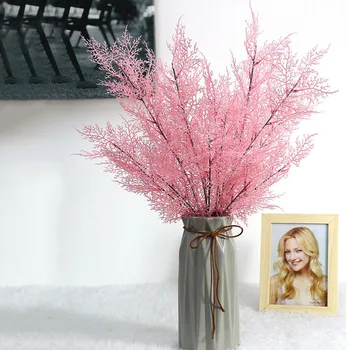 

10pcs 60cm Artificial Flower Smog Grass Fake Flower For Wedding Christmas Ornament DIY Garden Plant Home Decor Photography Props