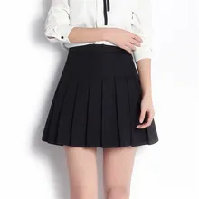 LJCUIYAO весенне-осенняя Женская юбка мини плиссированная эластичная трикотажная юбка Женская высокая талия повседневные плиссированные эластичные юбки для женщин s