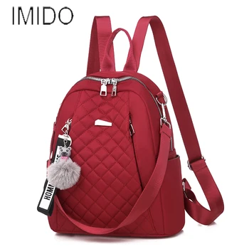 

Fashion Oxford Backpack Women Black Large Bags For Female Teenage Girls School Bookbags Solid Travel Backpacks mochila hot sale