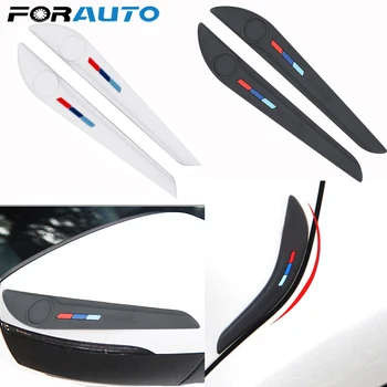

2 Piece/set Car Door Side Edge Protector PVC Bumper Rear View Mirror Anti-Collision Strip Scratch Sticker Styling Moulding