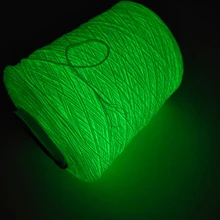 Поставка от производителя 21 S/2 6-strand хлопчатобумажная нить светится в темноте кабель для DIY вязания пряжи стежка одежды текстиль ручной работы