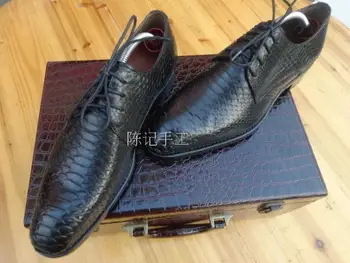 

Customize Mens Shoes Derby Shoes Cow Leather Solid Buty Meskie Handmade Business Top Grade Calfskin Sole Leather Genuine Leather