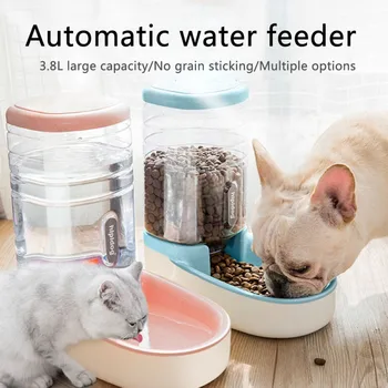 

Cat Water Fountain Dog Drinking Bowl Automatic Pet Feeder Water Food Dispenser Quiet Drinker Auto Feeder Dogs Accessories