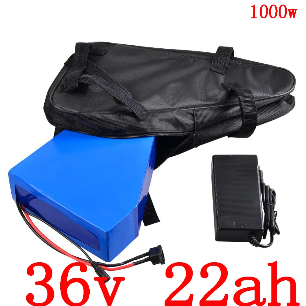 36V электрический велосипед батарея 36V 22AH литиевая батарея 36V 350W 500W 1000W ebike батарея с 30A BMS+ 5A зарядное устройство Бесплатный Таможенный налог