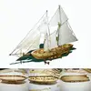 Scale Assembling Wooden Sailboat DIY Ship Model Kit Home Decoration Boat Children Toys Gift Sailing Model Assembled Wooden Kit 1