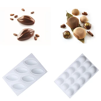 

Silikone Form For Mousse Cake Hazelnut Fruit Shape Wedding 3D Silicone Molds Bakeware Dessert Moulds Cake Decorating Tools