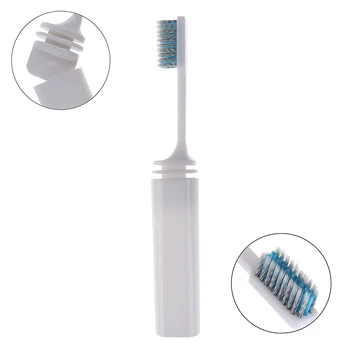 

Portable Compact Bamboo Charcoal Folding Toothbrush Fold Travel Camping Hiking Outdoor Easy To Take Foldable Teethbrush